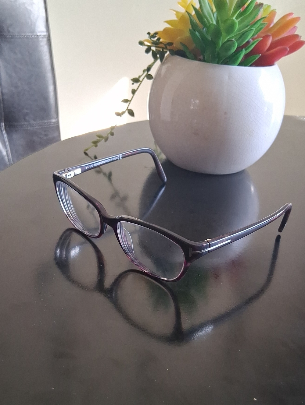 Tom Ford Women’s Purple Gradient Cat-Eye Reading Glasses